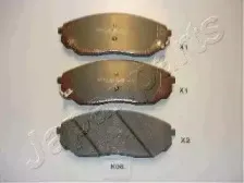 PA-K08AF JAPANPARTS Комплект тормозных колодок, дисковый тормоз PA-K08AF JAPANPARTS Комплект тормозных колодок, дисковый тормоз