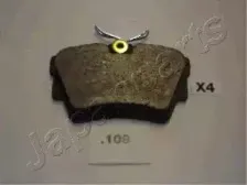 PP-109AF JAPANPARTS Комплект тормозных колодок, дисковый тормоз PP-109AF JAPANPARTS Комплект тормозных колодок, дисковый тормоз