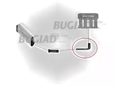 88482 BUGIAD Трубка нагнетаемого воздуха 88482 BUGIAD Трубка нагнетаемого воздуха