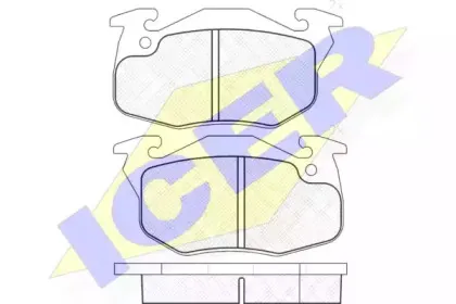 181120 ICER Комплект тормозных колодок, дисковый тормоз 181120 ICER Комплект тормозных колодок, дисковый тормоз