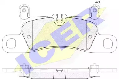 181987-203 ICER Комплект тормозных колодок, дисковый тормоз 181987-203 ICER Комплект тормозных колодок, дисковый тормоз