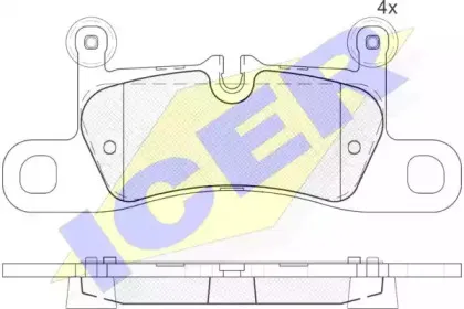 181987 ICER Комплект тормозных колодок, дисковый тормоз 181987 ICER Комплект тормозных колодок, дисковый тормоз