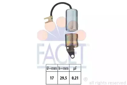 0.0267 FACET Конденсатор, система зажигания 0.0267 FACET Конденсатор, система зажигания