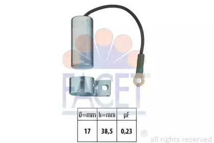 0.0323 FACET Конденсатор, система зажигания 0.0323 FACET Конденсатор, система зажигания