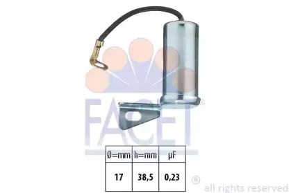 0.0326 FACET Конденсатор, система зажигания 0.0326 FACET Конденсатор, система зажигания