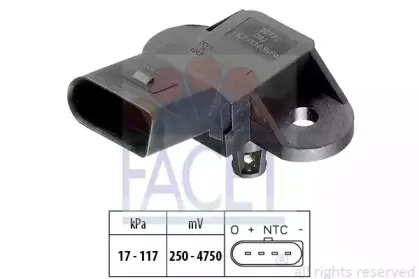 10.3072 FACET Датчик давления воздуха, высотный корректор 10.3072 FACET Датчик давления воздуха, высотный корректор