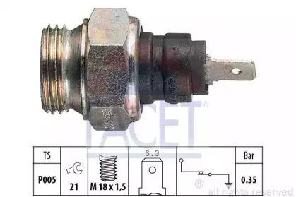 7.0034 FACET Датчик давления масла 7.0034 FACET Датчик давления масла