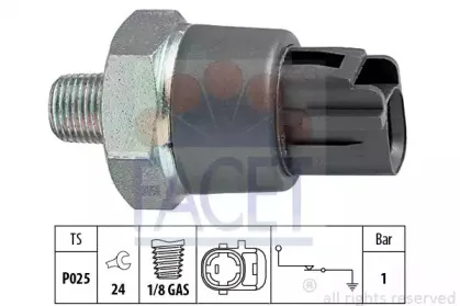 7.0188 FACET Датчик давления масла 7.0188 FACET Датчик давления масла