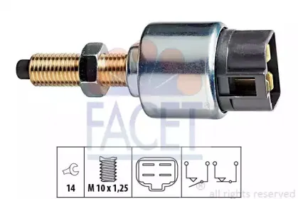 7.1044 FACET Выключатель фонаря сигнала торможения 7.1044 FACET Выключатель фонаря сигнала торможения