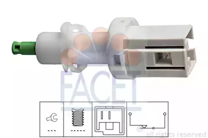 7.1068 FACET Выключатель фонаря сигнала торможения 7.1068 FACET Выключатель фонаря сигнала торможения