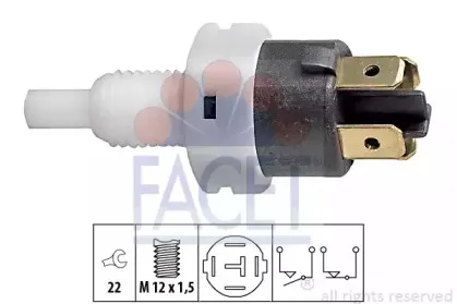 7.1086 FACET Выключатель фонаря сигнала торможения 7.1086 FACET Выключатель фонаря сигнала торможения