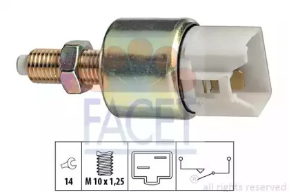 7.1120 FACET Выключатель фонаря сигнала торможения 7.1120 FACET Выключатель фонаря сигнала торможения