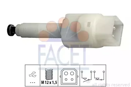 7.1126 FACET Выключатель фонаря сигнала торможения 7.1126 FACET Выключатель фонаря сигнала торможения