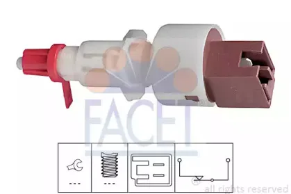 7.1157 FACET Выключатель, привод сцепления (Tempomat) 7.1157 FACET Выключатель, привод сцепления (Tempomat)