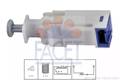 7.1241 FACET Выключатель, привод сцепления (Tempomat) 7.1241 FACET Выключатель, привод сцепления (Tempomat)