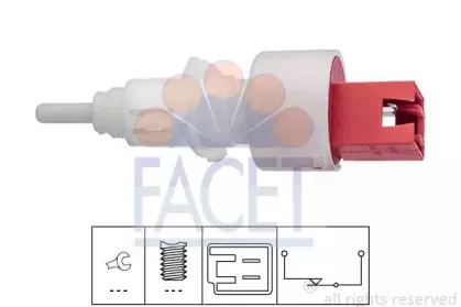7.1248 FACET Выключатель, привод сцепления (Tempomat) 7.1248 FACET Выключатель, привод сцепления (Tempomat)