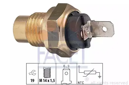 7.3096 FACET Датчик, температура масла 7.3096 FACET Датчик, температура масла