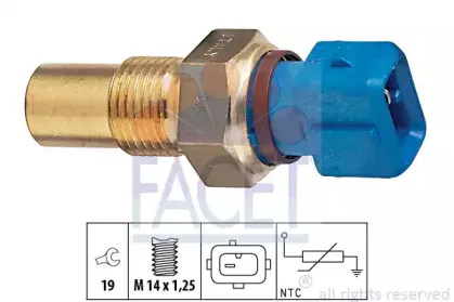 7.3182 FACET Датчик, температура охлаждающей жидкости 7.3182 FACET Датчик, температура охлаждающей жидкости