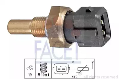 7.3255 FACET Датчик, температура масла 7.3255 FACET Датчик, температура масла