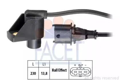9.0331 FACET Датчик, положение распределительного вала 9.0331 FACET Датчик, положение распределительного вала