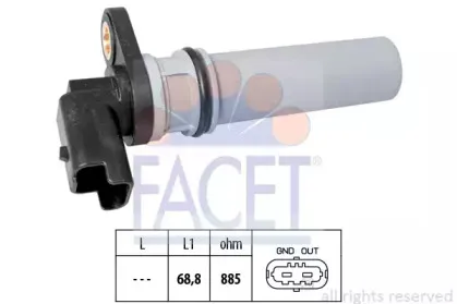 9.0537 FACET Датчик, частота вращения 9.0537 FACET Датчик, частота вращения
