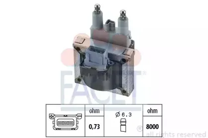 9.6176 FACET Катушка зажигания 9.6176 FACET Катушка зажигания