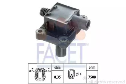 9.6216 FACET Катушка зажигания 9.6216 FACET Катушка зажигания