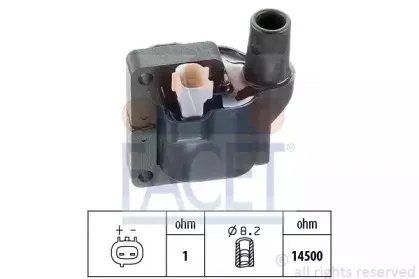 96266S FACET Катушка зажигания 96266S FACET Катушка зажигания