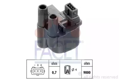 9.6276 FACET Катушка зажигания 9.6276 FACET Катушка зажигания