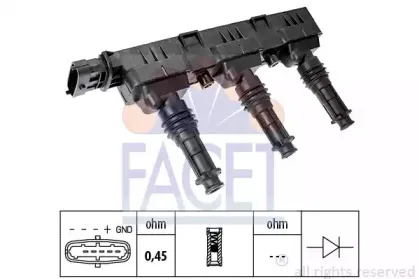 9.6298 FACET Катушка зажигания 9.6298 FACET Катушка зажигания