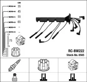 0565 NGK Комплект проводов зажигания 0565 NGK Комплект проводов зажигания