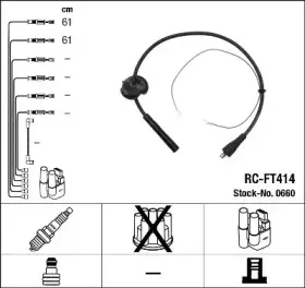 0660 NGK Комплект проводов зажигания 0660 NGK Комплект проводов зажигания