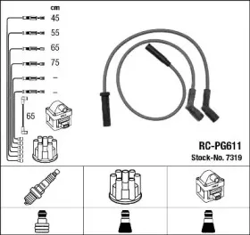 7319 NGK Комплект проводов зажигания 7319 NGK Комплект проводов зажигания