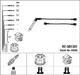 44246 NGK Комплект проводов зажигания 44246 NGK Комплект проводов зажигания