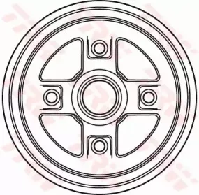 DB4395 TRW Тормозной барабан DB4395 TRW Тормозной барабан