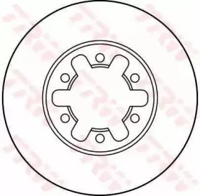 DF1968 TRW Тормозной диск DF1968 TRW Тормозной диск