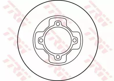 DF1984 TRW Тормозной диск DF1984 TRW Тормозной диск