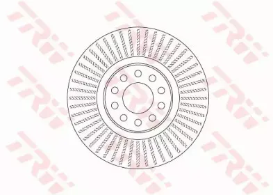DF6742S TRW Тормозной диск DF6742S TRW Тормозной диск