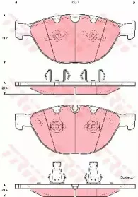 GDB1558 TRW Комплект тормозных колодок, дисковый тормоз GDB1558 TRW Комплект тормозных колодок, дисковый тормоз