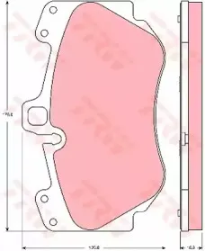 GDB1660 TRW Комплект тормозных колодок, дисковый тормоз GDB1660 TRW Комплект тормозных колодок, дисковый тормоз