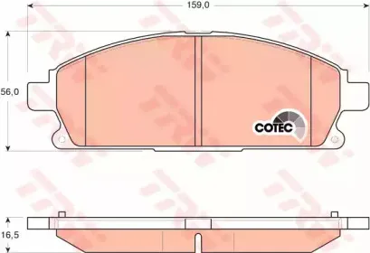 GDB3293 TRW Комплект тормозных колодок, дисковый тормоз GDB3293 TRW Комплект тормозных колодок, дисковый тормоз
