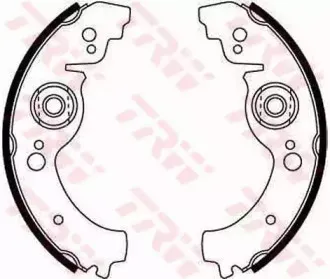 GS8163 TRW Комплект тормозных колодок GS8163 TRW Комплект тормозных колодок