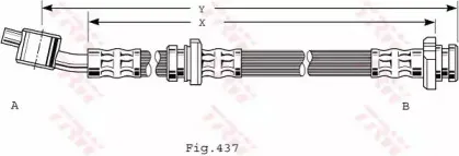 PHD481 TRW Тормозной шланг PHD481 TRW Тормозной шланг