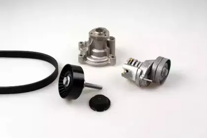 PK05810 HEPU Водяной насос + комплект ручейковых ремней PK05810 HEPU Водяной насос + комплект ручейковых ремней
