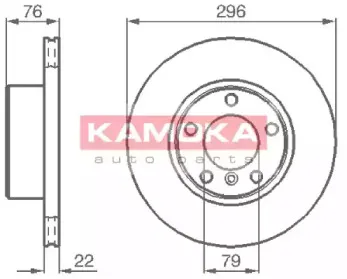 1031668 KAMOKA Тормозной диск 1031668 KAMOKA Тормозной диск