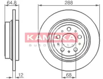 1032158 KAMOKA Тормозной диск 1032158 KAMOKA Тормозной диск