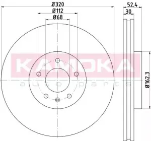 103309 KAMOKA Тормозной диск 103309 KAMOKA Тормозной диск