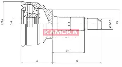 6290 KAMOKA Шарнирный комплект, приводной вал 6290 KAMOKA Шарнирный комплект, приводной вал