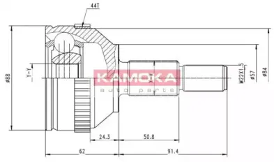 6712 KAMOKA Шарнирный комплект, приводной вал 6712 KAMOKA Шарнирный комплект, приводной вал