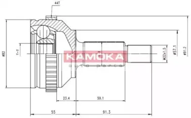 6714 KAMOKA Шарнирный комплект, приводной вал 6714 KAMOKA Шарнирный комплект, приводной вал